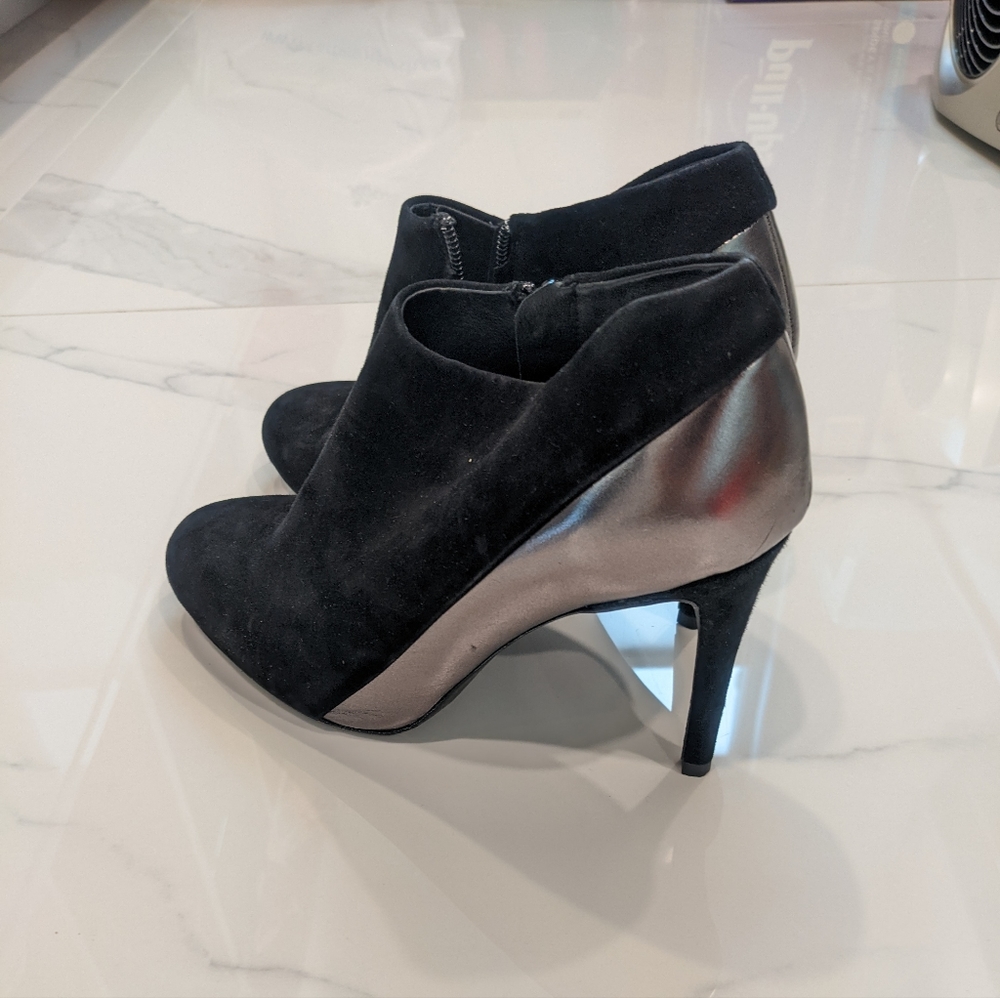 See by Chloe black and silver booties size 40